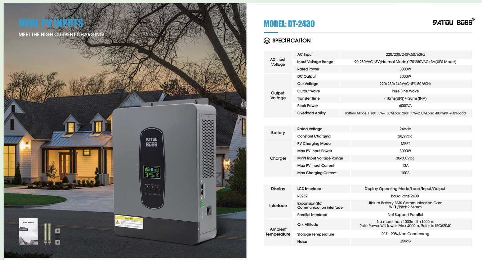 DATOU BOSS DT-2430 Off-grid Inverter
