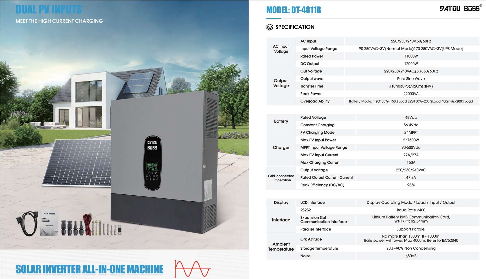 DATOU BOSS DT-4811B Hybrid Inverter